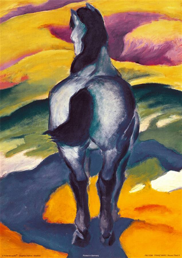 Blue Horse II painting - Franz Marc Blue Horse II art painting